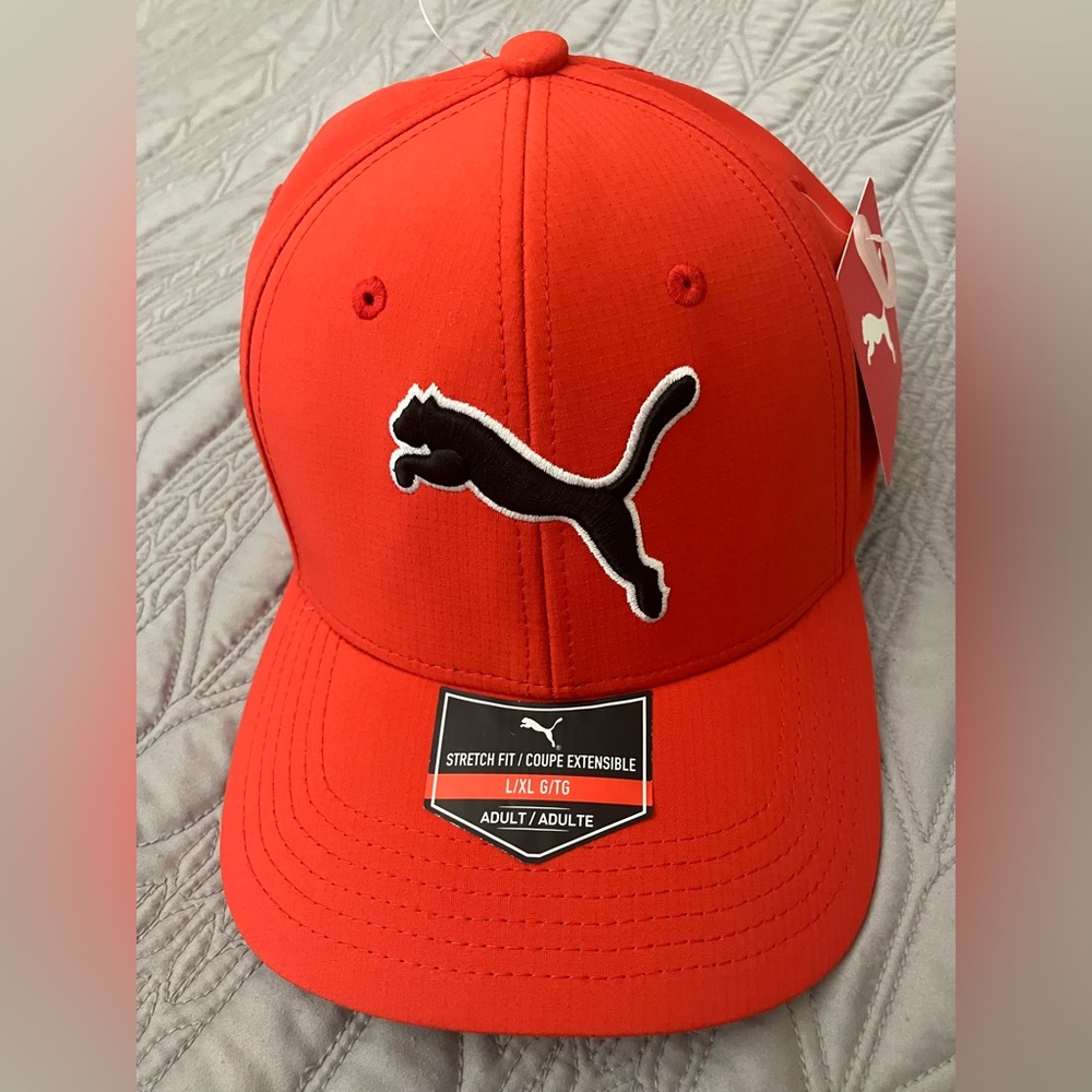 Puma Black and orange Cap brand new
